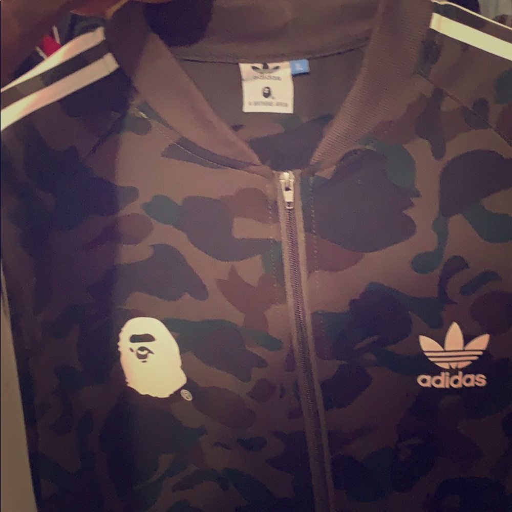 Adidas tracksuit green camouflage bape - Picture 1 of 5